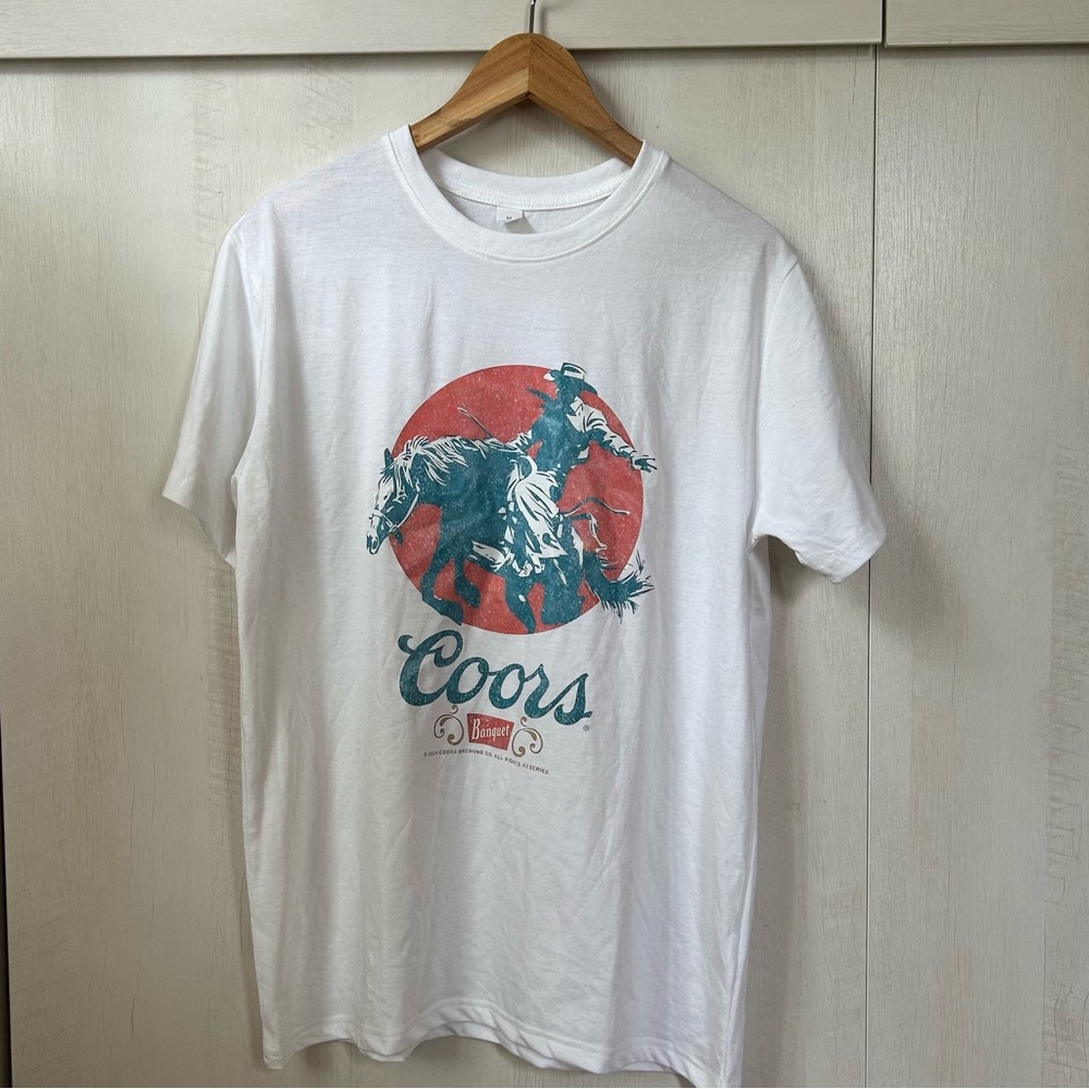 'Longhorn' Banquet Coors T-Shirt M NWOT